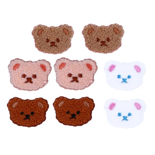 WEKAMOS 8 Stück Teiliges Cartoon Bär Aufnäher zum Nähen Bestickte Flicken für Kleidung Schuhe Hüte Langlebig Hautfreundlich zum Verzieren von Taschen und Jeans WEKAMOS 8 Stück Teiliges Cartoon Bär Aufnäher zum Nähen Bestickte Flicken für Kleidung Schuhe Hüte Langlebig Hautfreundlich zum Verzieren von Taschen und Jeans von WEKAMOS