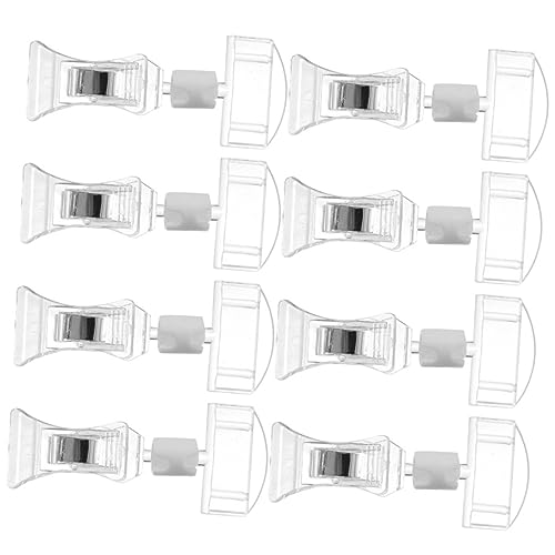WEKAMOS 8 Stück Teiliges Drehbare Preisschildhalter Transparente Preisclips für Einzelhandel Supermärkte und Werbeaktivitäten Vielseitige Etikettenhalter für Werbung Fotos und Karten von WEKAMOS