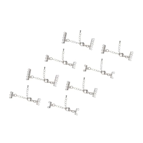 WEKAMOS 8 Stück Teiliges Edelstahl Kettenverlängerungs Verstellbar für Halsketten Armbänder Fußkettchen DIY Schmuckverbinder Langlebig Glatt Fein Verarbeitet WEKAMOS 8 Stück Teiliges Edelstahl Kettenverlängerungs Verstellbar für Halsketten Armbänder Fußkettchen DIY Schmuckverbinder Langlebig Glatt Fein Verarbeitet von WEKAMOS