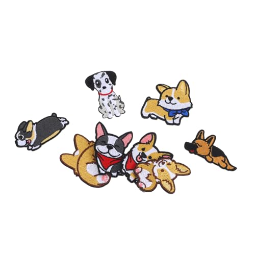 WEKAMOS 8 Stück Teiliges Hund Aufnäher Cartoon Hunde Stickerei Patches für Kleidung DIY Reparatur Langlebig und Waschbar für Jacken Rucksäcke und Jeans WEKAMOS 8 Stück Teiliges Hund Aufnäher Cartoon Hunde Stickerei Patches für Kleidung DIY Reparatur Langlebig und Waschbar für Jacken Rucksäcke und Jeans von WEKAMOS
