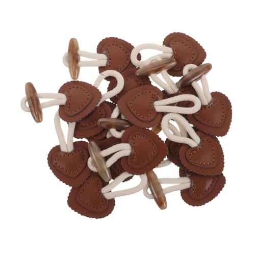 WEKAMOS 8 Stück Teiliges Kleine Horn knebelverschlüsse aus Rindsleder Langlebige Knöpfe für Jacken und Mäntel Zuverlässige Verschlüsse Stilvolle Braune Toggle buttons für DIY Kleidung von WEKAMOS