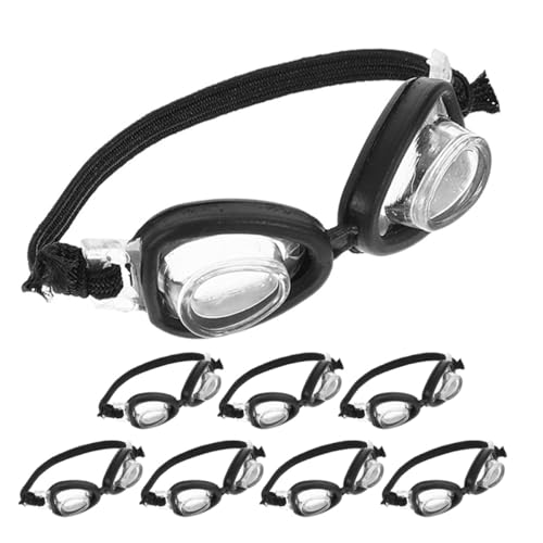 WEKAMOS 8 Stück Teiliges Mini Schwimmbrillen Puppen Stabile Kunststoff-mini-Brillen als DIY-Dekoration Leichte Strapazierfähige Puppen-Sonnenbrillen für Puppenhaus-zubehör WEKAMOS 8 Stück Teiliges Mini Schwimmbrillen Puppen Stabile Kunststoff-mini-Brillen als DIY-Dekoration Leichte Strapazierfähige Puppen-Sonnenbrillen für Puppenhaus-zubehör von WEKAMOS