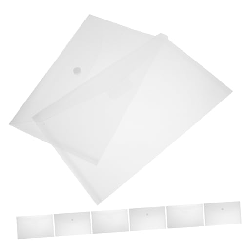 WEKAMOS 8 Stück Teiliges Transparente Dokumententaschen aus Langlebigem Wiederverwendbare Wasserdichte Aktenordner mit Druckknopf Große Kapazität für Quittungen Belege Rechnungen Geeignet WEKAMOS 8 Stück Teiliges Transparente Dokumententaschen aus Langlebigem Wiederverwendbare Wasserdichte Aktenordner mit Druckknopf Große Kapazität für Quittungen Belege Rechnungen Geeignet von WEKAMOS
