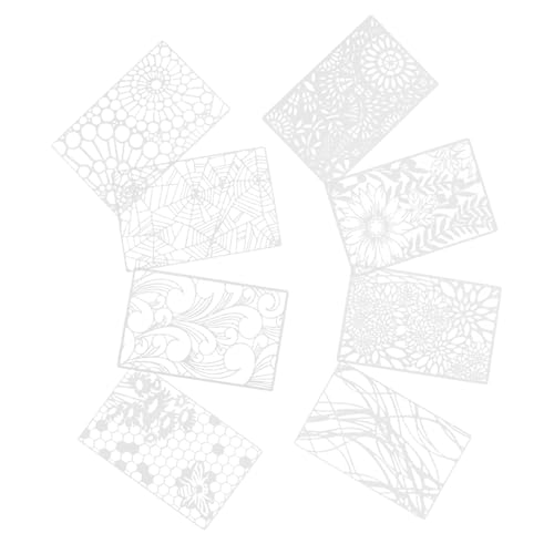WEKAMOS 8 Stück Teiliges Wiederverwendbarer Schablonen für Malerei und Diy Projekte und Tiermotive Leicht Transportierbar für Scrapbooking und Kunstgestaltung von WEKAMOS