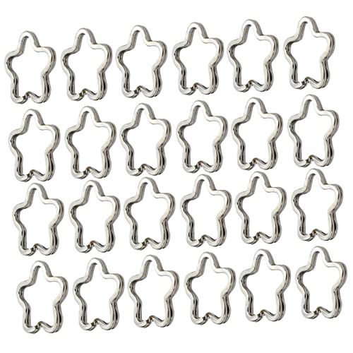 WEKAMOS 80 Stück Blütenförmige Flache Schlüsselringe Robuste Metall Schlüsselanhänger für DIY Projekte Hunde Id Anhänger Schlüsselzubehör WEKAMOS 80 Stück Blütenförmige Flache Schlüsselringe Robuste Metall Schlüsselanhänger für DIY Projekte Hunde Id Anhänger Schlüsselzubehör von WEKAMOS