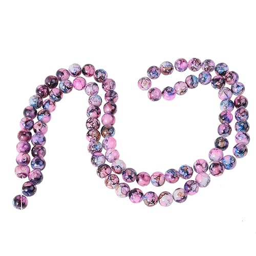 WEKAMOS 80 Stück Zweifarbige Glasperlen mit Crack für DIY Schmuckherstellung Kreative Bastelperlen für Armbänder und Halsketten Bunte Perlen für Bastelprojekte und Dekoration WEKAMOS 80 Stück Zweifarbige Glasperlen mit Crack für DIY Schmuckherstellung Kreative Bastelperlen für Armbänder und Halsketten Bunte Perlen für Bastelprojekte und Dekoration von WEKAMOS