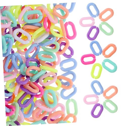 WEKAMOS 800 Stück Acryl Verbindungsringe Bunte DIY Schmuckherstellung Schnellverbinder Abnehmbare Kettenglieder für Taschenketten Schlüsselbänder Handyketten Langlebiges Acrylmaterial WEKAMOS 800 Stück Acryl Verbindungsringe Bunte DIY Schmuckherstellung Schnellverbinder Abnehmbare Kettenglieder für Taschenketten Schlüsselbänder Handyketten Langlebiges Acrylmaterial von WEKAMOS