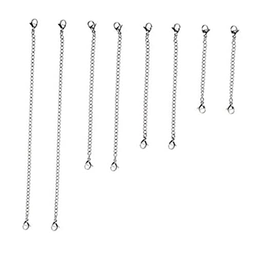 WEKAMOS 8Stücke Teiliges Kettenverlängerungsset mit Karabinerverschluss für DIY Schmuckherstellung und Verlängerungen für Armbänder WEKAMOS 8Stücke Teiliges Kettenverlängerungsset mit Karabinerverschluss für DIY Schmuckherstellung und Verlängerungen für Armbänder von WEKAMOS
