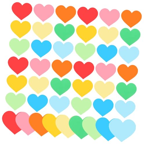 WEKAMOS 90 Stück Teiliges Buntes Herz papier dekor Farbenfrohe Herzförmige Papierausschnitte für DIY Bastelprojekte Kinderparty Dekoration Klassenzimmer Pinnwand Muttertagsdeko Kreative WEKAMOS 90 Stück Teiliges Buntes Herz papier dekor Farbenfrohe Herzförmige Papierausschnitte für DIY Bastelprojekte Kinderparty Dekoration Klassenzimmer Pinnwand Muttertagsdeko Kreative von WEKAMOS