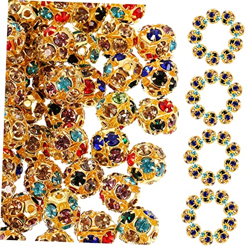 WEKAMOS 90Stücke DIY Perlen Schmuckperlen für Armbänder und Perlen mit Glitzernden Rhinestones Bastelmaterial für Schmuckprojekte WEKAMOS 90Stücke DIY Perlen Schmuckperlen für Armbänder und Perlen mit Glitzernden Rhinestones Bastelmaterial für Schmuckprojekte von WEKAMOS