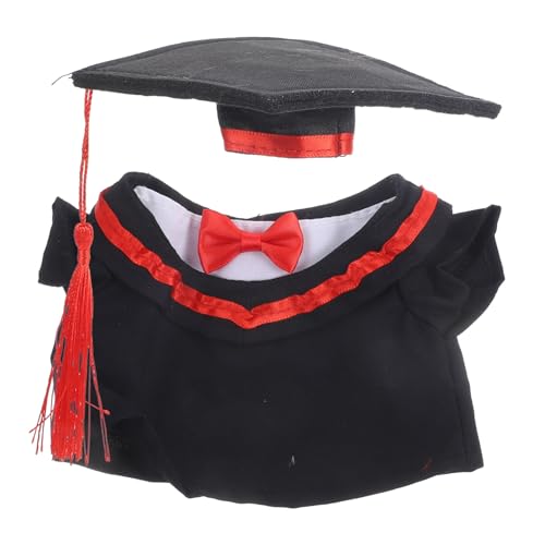 WEKAMOS Abschluss-Spielzeug-Kappen-Set Puppenhut Kleid Outfit Abschlusspuppe Kleidungszubehör WEKAMOS Abschluss-Spielzeug-Kappen-Set Puppenhut Kleid Outfit Abschlusspuppe Kleidungszubehör von WEKAMOS
