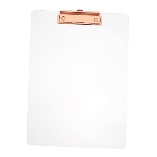 WEKAMOS Acryl Clipboard Transparent Klemmbrett mit Stabilem Clip Schreibunterlage und Dokumentenhalter für Schule Büro Konferenz und Alltag Aktenordner Schreibbrett WEKAMOS Acryl Clipboard Transparent Klemmbrett mit Stabilem Clip Schreibunterlage und Dokumentenhalter für Schule Büro Konferenz und Alltag Aktenordner Schreibbrett von WEKAMOS