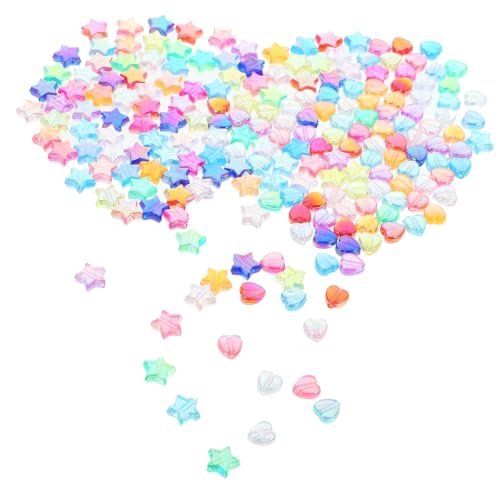 WEKAMOS Acryl Perlen Bunte Stern Herzform Spacer Beads Schmuck Selber Machen DIY Zubehör für Armbänder Halsketten und Ohrringe WEKAMOS Acryl Perlen Bunte Stern Herzform Spacer Beads Schmuck Selber Machen DIY Zubehör für Armbänder Halsketten und Ohrringe von WEKAMOS