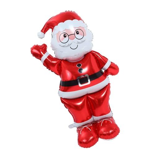 WEKAMOS Aufblasbarer Weihnachtsmann Aluminiumfolienballon Stehend Weihnachtsdeko Innen Außen Festliche Partydekoration Schnelle Inflation Weihnachtsfigur WEKAMOS Aufblasbarer Weihnachtsmann Aluminiumfolienballon Stehend Weihnachtsdeko Innen Außen Festliche Partydekoration Schnelle Inflation Weihnachtsfigur von WEKAMOS