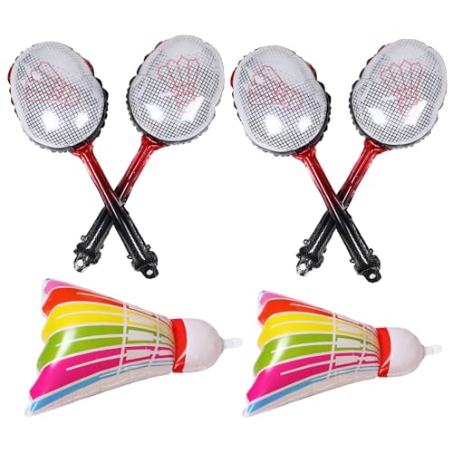 WEKAMOS Aufblasbares Badminton Ballon Set Leichtes Aluminiumfolie Tragbar für Partydekorationen Große Bunte Federball Ballons Einfach Aufzublasen Vielseitig Einsetzbar WEKAMOS Aufblasbares Badminton Ballon Set Leichtes Aluminiumfolie Tragbar für Partydekorationen Große Bunte Federball Ballons Einfach Aufzublasen Vielseitig Einsetzbar von WEKAMOS