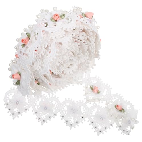 WEKAMOS Band Kleider Kleider Dekor Handwerk Hut Handgefertigte Rose Zubehör Trim Applikationen Perlen Kleidung Spitze Party Weiß Vintage Nähen Blumen Perle Yards Bestickte Dekoration WEKAMOS Band Kleider Kleider Dekor Handwerk Hut Handgefertigte Rose Zubehör Trim Applikationen Perlen Kleidung Spitze Party Weiß Vintage Nähen Blumen Perle Yards Bestickte Dekoration von WEKAMOS