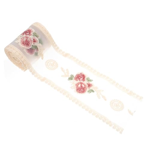 WEKAMOS Bestickte Rosen Spitze Spitzenband für DIY Haarschmuck Hautfreundlich Langlebig Elegant für Kleidung und Bastelarbeiten Geeignet WEKAMOS Bestickte Rosen Spitze Spitzenband für DIY Haarschmuck Hautfreundlich Langlebig Elegant für Kleidung und Bastelarbeiten Geeignet von WEKAMOS