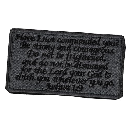 WEKAMOS Bestickter Bibel Spruch Aufnäher Patch zum Aufbügeln und Annähen Dekorativer Armband Patch für DIY Kleidung Reparatur Vielseitiger Stoffflicken für Jacken Taschen Hüte WEKAMOS Bestickter Bibel Spruch Aufnäher Patch zum Aufbügeln und Annähen Dekorativer Armband Patch für DIY Kleidung Reparatur Vielseitiger Stoffflicken für Jacken Taschen Hüte von WEKAMOS