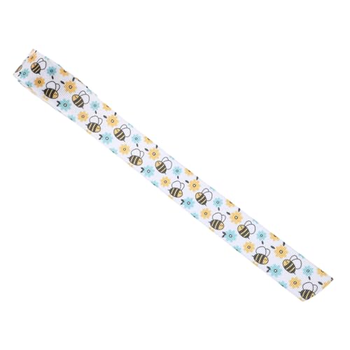 WEKAMOS Bienenmuster Grosgrainband Breit Frühling Sommer Dekoband mit Blumenmuster Robustes Geschenkband für Diy Basteln Frühlingsfeste Valentinstag Outdoor Events WEKAMOS Bienenmuster Grosgrainband Breit Frühling Sommer Dekoband mit Blumenmuster Robustes Geschenkband für Diy Basteln Frühlingsfeste Valentinstag Outdoor Events von WEKAMOS