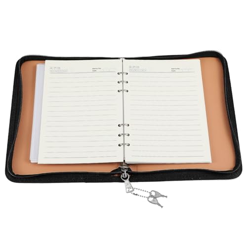 WEKAMOS Budget Binder mit Zipper Ringbuch mit Photocard-hüllen Leichter Organizer für Budgetplanung Dokumentenaufbewahrung und Mobiles Arbeiten Weiß Modernes Design von WEKAMOS