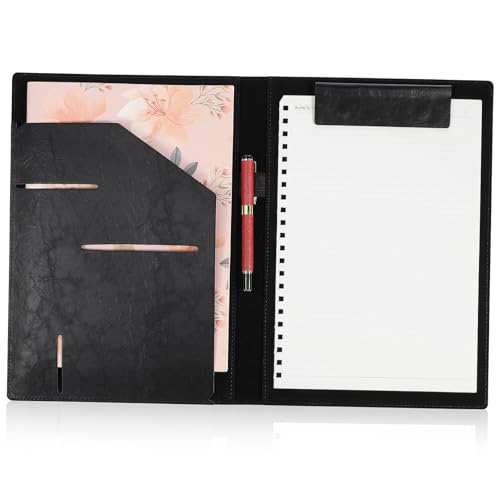 WEKAMOS Business Portfolio Ordner Klemmbrett Organizer aus PU Robuster Resume Folder mit Clips und Taschen für Dokumente Visitenkarten Notizen Leicht Stilvoll für Büro und Meetings WEKAMOS Business Portfolio Ordner Klemmbrett Organizer aus PU Robuster Resume Folder mit Clips und Taschen für Dokumente Visitenkarten Notizen Leicht Stilvoll für Büro und Meetings von WEKAMOS