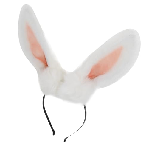 WEKAMOS Cartoon Hasenohren Stirnband für Erwachsene Flexibles Bequemes Bunny Hair Band Verstellbar für Party Cosplay Geburtstag Foto Requisiten Niedliches Tierkostüm Zubehör von WEKAMOS