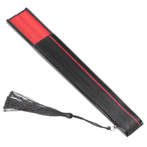 WEKAMOS Chinesischer Holz Handfächer Faltbar Handheld Fächer mit robust für Tanz Party Hochzeit Dekoration und Sommergebrauch von WEKAMOS
