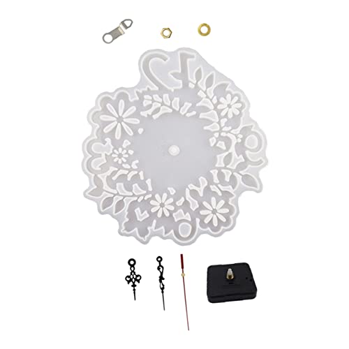 WEKAMOS DIY Blumen Uhr Silikonform mit Uhrwerk Epoxidharz Gießset für Blumen Dekorationen und Einzigartige Uhrenprojekte Großes Format Einfach zu Verwenden WEKAMOS DIY Blumen Uhr Silikonform mit Uhrwerk Epoxidharz Gießset für Blumen Dekorationen und Einzigartige Uhrenprojekte Großes Format Einfach zu Verwenden von WEKAMOS