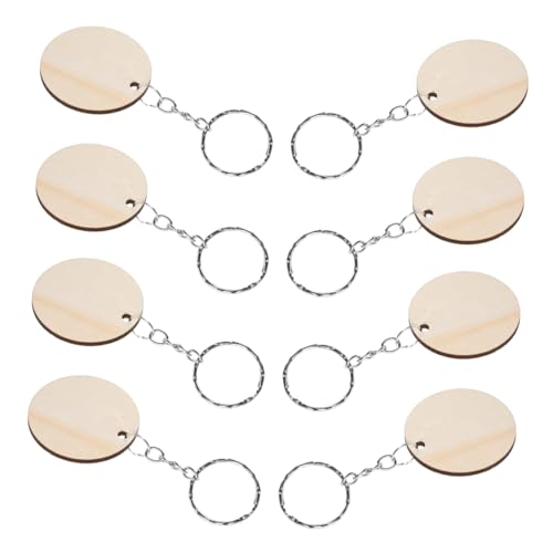 WEKAMOS DIY Holz Schlüsselanhänger Runde Holzscheiben Blank Anhänger zum Bemalen Gravieren Basteln Geschenkideen für Schlüsselbund Taschenanhänger Zubehör WEKAMOS DIY Holz Schlüsselanhänger Runde Holzscheiben Blank Anhänger zum Bemalen Gravieren Basteln Geschenkideen für Schlüsselbund Taschenanhänger Zubehör von WEKAMOS