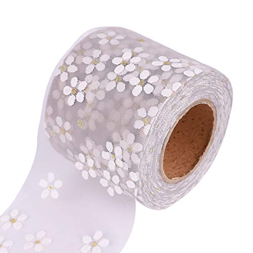 WEKAMOS DIY Netzband mit Kleinen Pflaumenblüten Graues Gazeband für Kopfschmuck und Kleidung Yards Leicht und Langlebig für Kreative Bastelprojekte WEKAMOS DIY Netzband mit Kleinen Pflaumenblüten Graues Gazeband für Kopfschmuck und Kleidung Yards Leicht und Langlebig für Kreative Bastelprojekte von WEKAMOS