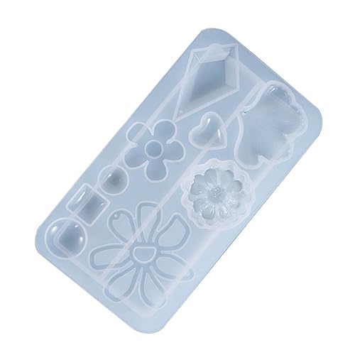WEKAMOS DIY Silikonform für Ohrringe Kristall Epoxidharz Gießform für Selbstgemachten Schmuck Dekorative Anhänger für Kreative Bastelprojekte von WEKAMOS