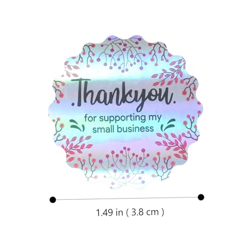 WEKAMOS Dankeschön Aufkleber Wellenrand Regenbogen Hologramm Sticker Geschenkverpackung Deko Selbstklebend Vielseitig für Geschenktüten und Handarbeit WEKAMOS Dankeschön Aufkleber Wellenrand Regenbogen Hologramm Sticker Geschenkverpackung Deko Selbstklebend Vielseitig für Geschenktüten und Handarbeit von WEKAMOS