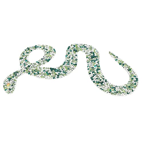 WEKAMOS Decorative Snake Patch Grünes Aufbügelbares Kleidungszubehör für Jacken Rucksäcke und DIY Projekte Hautfreundlich und Langlebig für Kreative Anwendungen von WEKAMOS
