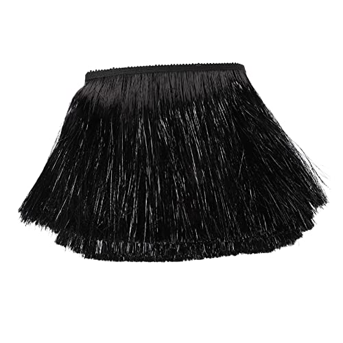 WEKAMOS Dekorativer Lametta Fransenstoff Schwarz Hochwertiges DIY Nähzubehör für Kostüme Hochzeiten Partys und Kreative Projekte WEKAMOS Dekorativer Lametta Fransenstoff Schwarz Hochwertiges DIY Nähzubehör für Kostüme Hochzeiten Partys und Kreative Projekte von WEKAMOS