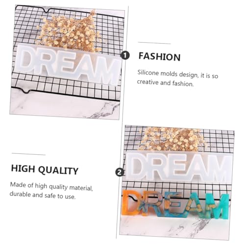 WEKAMOS Delikate Silikon Gießform Buchstaben für DIY Epoxidharz Basteln Transparente Weiße Silikonform Leichte Flexible Buchstabenform für Dekoration und Tragbar und Langlebig WEKAMOS Delikate Silikon Gießform Buchstaben für DIY Epoxidharz Basteln Transparente Weiße Silikonform Leichte Flexible Buchstabenform für Dekoration und Tragbar und Langlebig von WEKAMOS