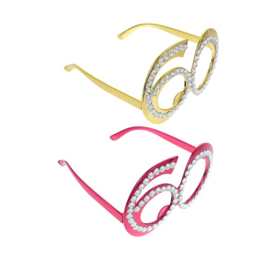 WEKAMOS Digitale Brille Partybrille Photobooth Requisiten Lustig Geburtstag Brille Requisiten Für Die Fotokabine Der Babyparty Neuartige Fotokabinenrahmen Plastik von WEKAMOS