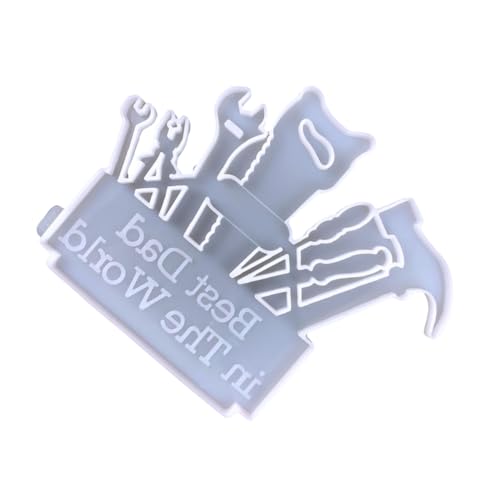 WEKAMOS Diy Silikonform für Epoxidharz Türschild Vaterschaftsdekorationsmuster Wiederverwendbare Silikonform für Wanddeko und zum Vatertag von WEKAMOS