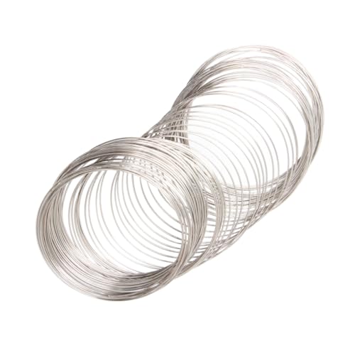 WEKAMOS Edelstahl Schmuckdraht Armband DIY Material Silberfarben Langlebig Leicht Tragbar für Damen und Mädchen Kreative Schmuckherstellung Handlich Vielseitig Kombinierbar WEKAMOS Edelstahl Schmuckdraht Armband DIY Material Silberfarben Langlebig Leicht Tragbar für Damen und Mädchen Kreative Schmuckherstellung Handlich Vielseitig Kombinierbar von WEKAMOS