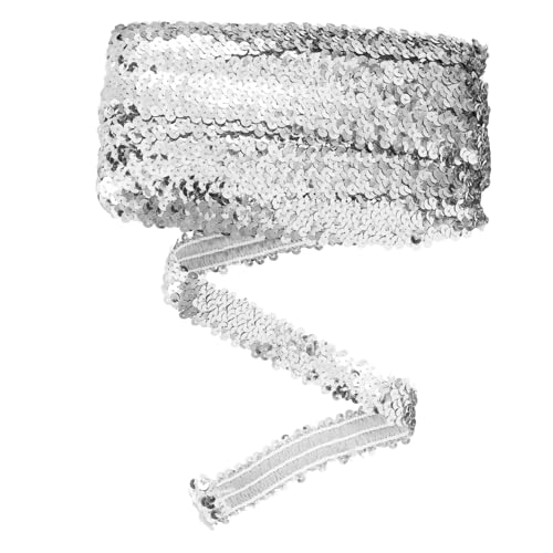 WEKAMOS Elastischer Paillettenbesatz für DIY Dekoration Glitzernder für Kleidung und Bastelarbeiten Multifunktionales Verschleißfestes Material WEKAMOS Elastischer Paillettenbesatz für DIY Dekoration Glitzernder für Kleidung und Bastelarbeiten Multifunktionales Verschleißfestes Material von WEKAMOS