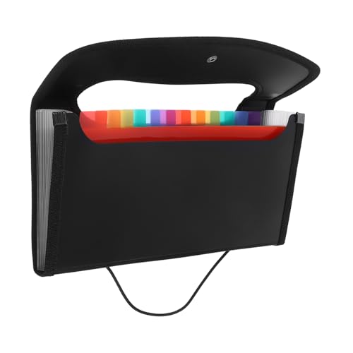 WEKAMOS Erweiterbare Fächermappe mit Fächern Schwarz Praktischer Organizer für Bürodokumente und Quittungen Effiziente Ablage für Zuhause und Büro WEKAMOS Erweiterbare Fächermappe mit Fächern Schwarz Praktischer Organizer für Bürodokumente und Quittungen Effiziente Ablage für Zuhause und Büro von WEKAMOS