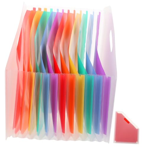 WEKAMOS Erweiterbarer Aktenordner aus Robustem Kunststoff Großer Fassungsvermögen Selbststehender Desktop Organizer für Dokumente Quittungen und Rechnungen Transparenter Accordion File WEKAMOS Erweiterbarer Aktenordner aus Robustem Kunststoff Großer Fassungsvermögen Selbststehender Desktop Organizer für Dokumente Quittungen und Rechnungen Transparenter Accordion File von WEKAMOS