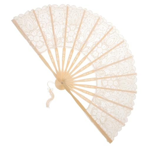 WEKAMOS Faltbarer Handfächer mit Spitze und Quaste Leichter Tragbarer Fächer für Frauen Chinesischer Stickerei Stil als Tanzrequisite Party und Hochzeitsdeko Sommerlicher WEKAMOS Faltbarer Handfächer mit Spitze und Quaste Leichter Tragbarer Fächer für Frauen Chinesischer Stickerei Stil als Tanzrequisite Party und Hochzeitsdeko Sommerlicher von WEKAMOS