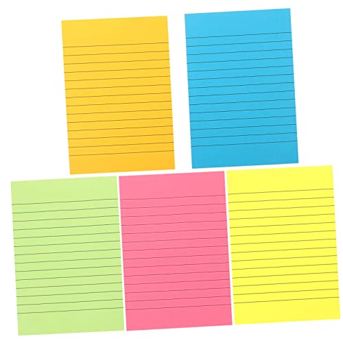 WEKAMOS Farbenfrohe Haftnotizen Selbstklebende Memo Pads für Schule Büro und Zuhause Praktische und Vielseitige Tägliche Verwendung mit Starkem Kleber von WEKAMOS