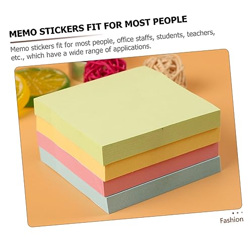 WEKAMOS Farbige Selbstklebende Memo Pads Multifunktionale Haftnotizen für Büro Schule Zuhause Tragbare Notizzettel in Gelb Grün Blau Praktische Schreibwaren für Studenten und Lehrer von WEKAMOS