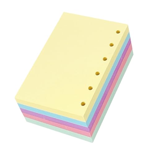 WEKAMOS Farbiges Liniertes Nachfüllpapier für Ringordner Organizer Notizbuch Farbige Trennblätter Blanko Innenblätter Dickes Papier Kompatibel mit Ring Planer WEKAMOS Farbiges Liniertes Nachfüllpapier für Ringordner Organizer Notizbuch Farbige Trennblätter Blanko Innenblätter Dickes Papier Kompatibel mit Ring Planer von WEKAMOS