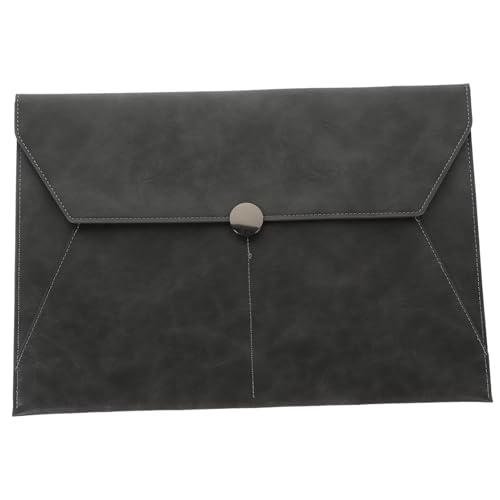 WEKAMOS Fauxleder Dokumententasche mit Druckknopfverschluss Großer Organizer für Dateien Wiederverwendbare Aktenmappe für Büro und Reisen Langlebig und Schützend WEKAMOS Fauxleder Dokumententasche mit Druckknopfverschluss Großer Organizer für Dateien Wiederverwendbare Aktenmappe für Büro und Reisen Langlebig und Schützend von WEKAMOS