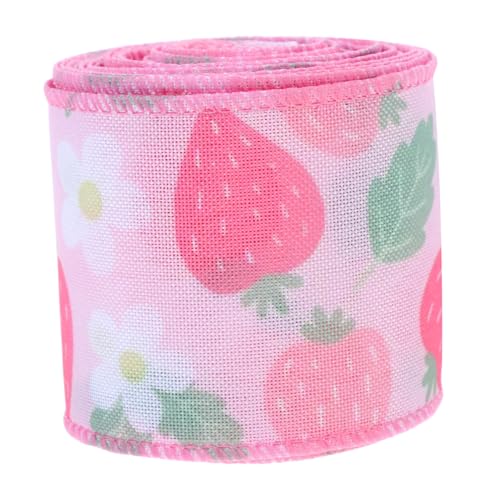 WEKAMOS Feines Erdbeer Geschenkband Breit Yards Schleifenband für Geschenkverpackung Diy Bastelarbeiten Sommerfrucht Dekoband WEKAMOS Feines Erdbeer Geschenkband Breit Yards Schleifenband für Geschenkverpackung Diy Bastelarbeiten Sommerfrucht Dekoband von WEKAMOS