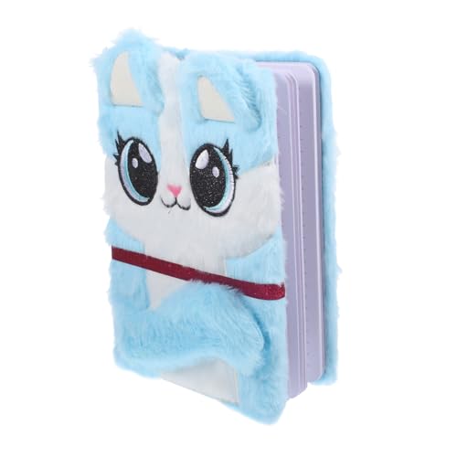 WEKAMOS Fluffy Notizbuch mit Plüsch einband Cartoon Fuchs Design Kuscheliges Tagebuch für Schüler Schüler Niedliches Praktisches Schreibheft für Schule und Alltag von WEKAMOS