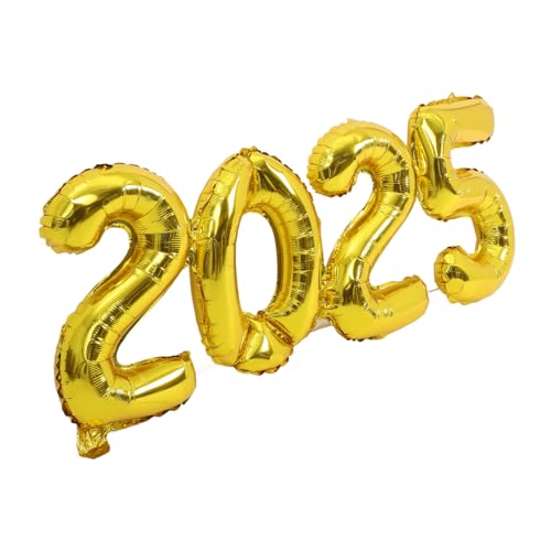 WEKAMOS Folienballons für Neujahrsfeier Party Deko Aluminium Film Installieren Langlebig und Vielseitig Einsetzbar für Feiern und Graduierungen von WEKAMOS