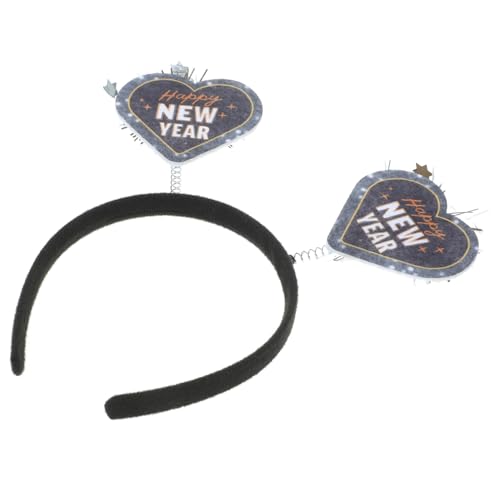 WEKAMOS Frohes Neues Jahr Stirnband Vielseitig Tragbar als Haarband oder Haarklammer für Party und Alltag Unisex Klassisch Schlichtes Design Praktisches Silvester Accessoire Geschenk von WEKAMOS